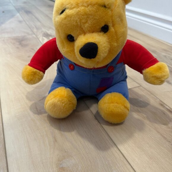 1997 WALT DISNEY MATTEL ARCO TOYS WINNIE THE POOH STUFFED PLUSH TALKING BEAR 26” - Picture 2 of 7